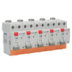 Lot de 5 Interrupteurs Différentiels Bipolaires 40A Type AC 30mA Digital Electric