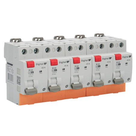Lot de 5 Interrupteurs Différentiels Bipolaires 40A Type AC 30mA Digital Electric