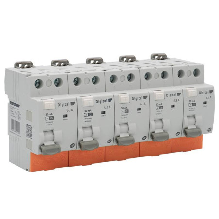 5 Interrupteurs Différentiels Bipolaires 63A Type A 30mA