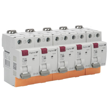 5 Interrupteurs différentiels 63A 30mA, type F / HPI