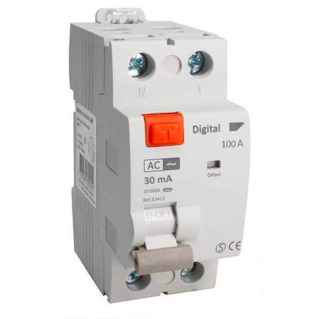 5 Interrupteurs Différentiels Bipolaires 100A Type AC 30mA