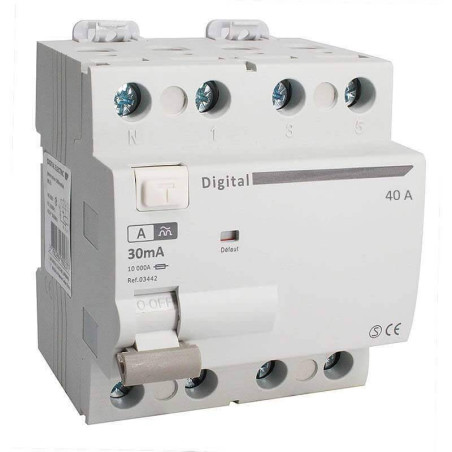 5 Interrupteurs Différentiels Tétrapolaire 40A Type A 30mA