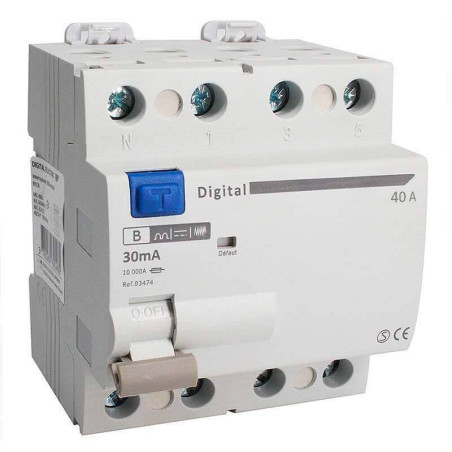 5 Interrupteurs Différentiels Tétrapolaire 40A Type B 30mA