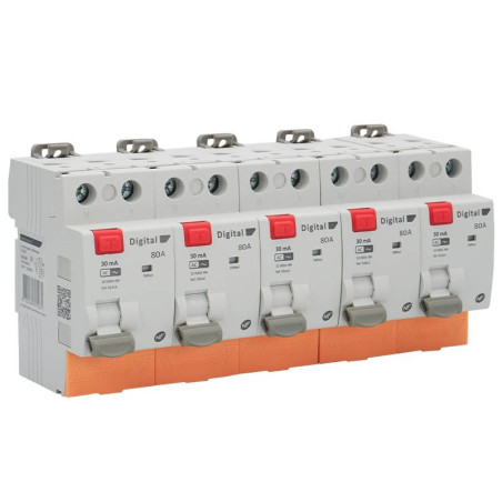 5 Interrupteurs Différentiels Bipolaires 80A Type AC 30mA