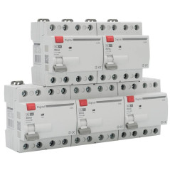 5 Interrupteurs Différentiels Tétrapolaire 63A Type AC 30mA Digital Electric