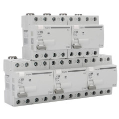 5 Interrupteurs Différentiels Tétrapolaire 40A Type A 30mA Digital Electric