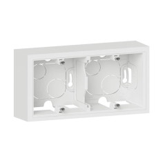 Cadre saillie 2 poste dooxie finition blanc