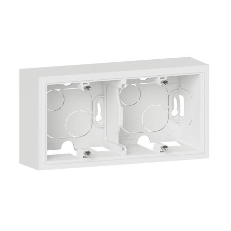 Cadre saillie 2 poste dooxie finition blanc