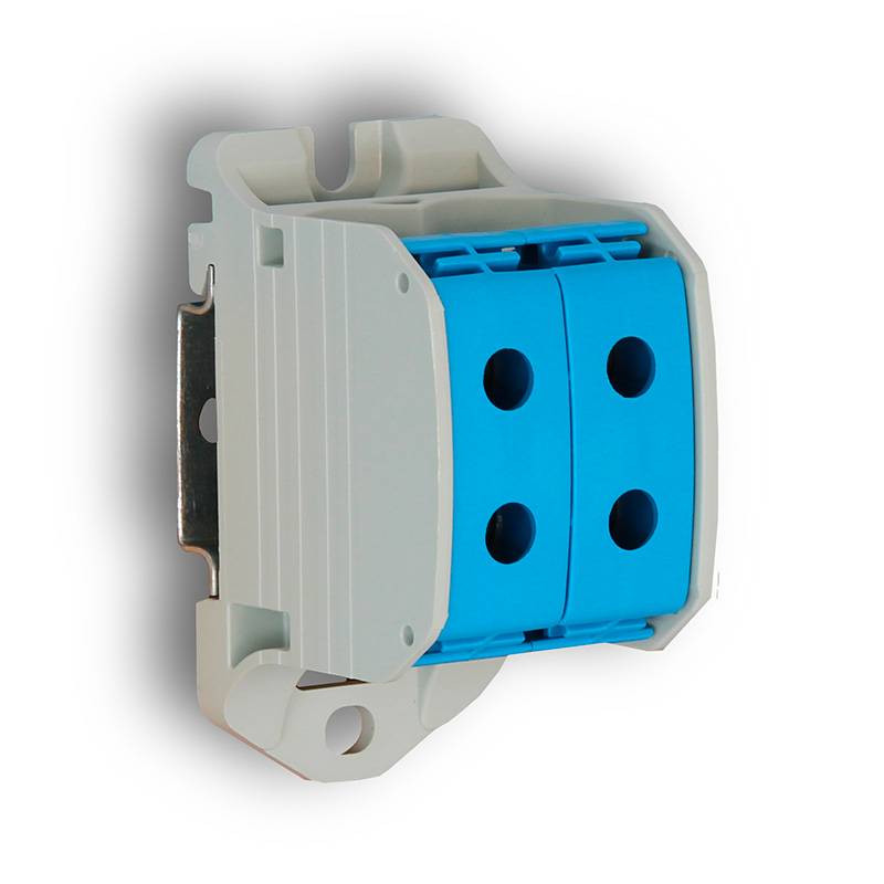 Bloc de distribution 4pts 50mm² Bleu