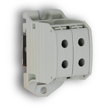Bloc de distribution 4pts 50mm² Gris