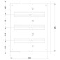 Coffret modulaire Métallique 500 X 400 X 200 IP66 3 X 16 (48 Mod)