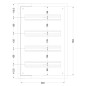Coffret modulaire Métallique 600 X 400 X 200 IP66 4 X 16 (64 Mod)
