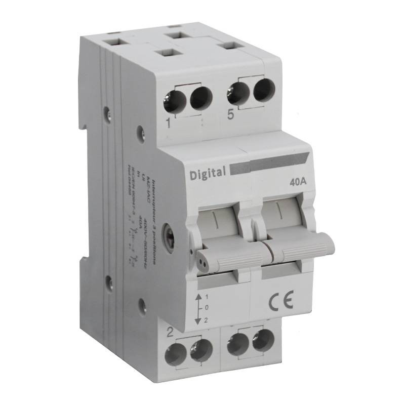 Commutateur 3 Positions inverseur de source 40A Digital Electric