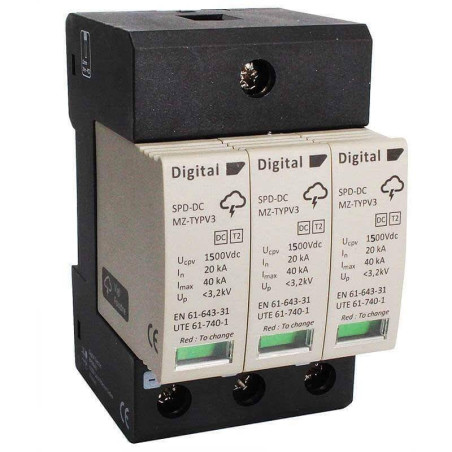 Parafoudre 1500 Vdc  Imax40kA Type II Digital Electric