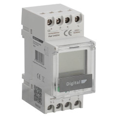 Inter Horaire Électronique 16A 24H/7Jrs 2 Zones