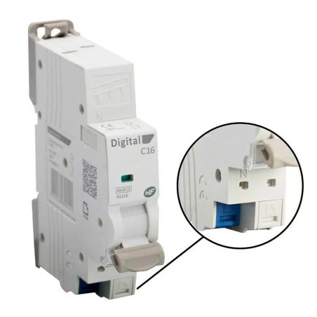 Disjoncteur Phase + Neutre 16A automatique I-Plug Digital Electric