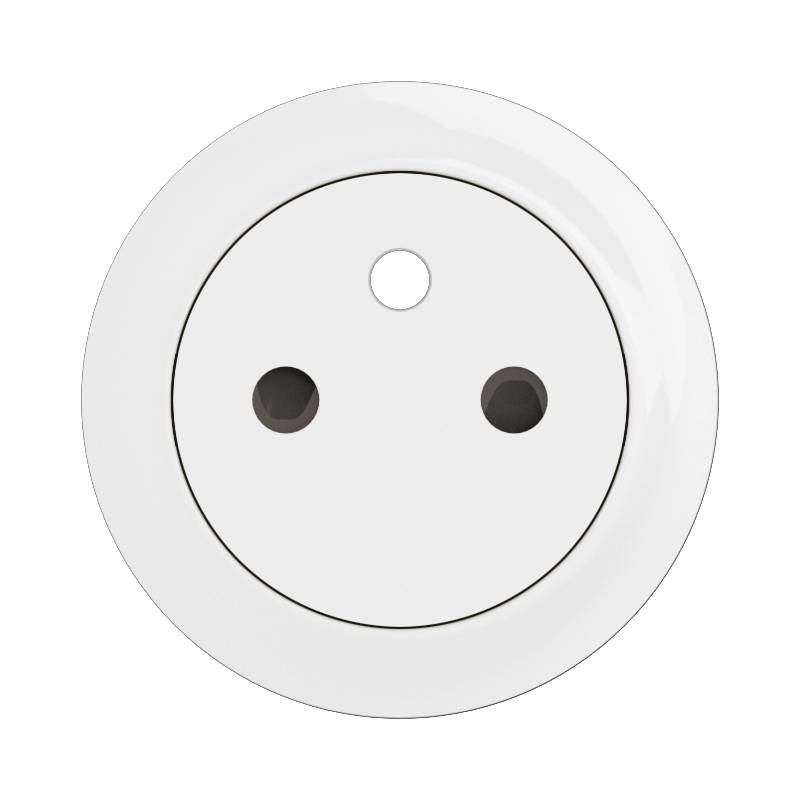 Enjoliveur pour prise de courant 2P+T Surface Confort Céliane - Blanc