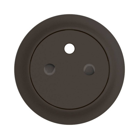 Enjoliveur pour prise de courant 2P+T Surface Confort Céliane - Noir