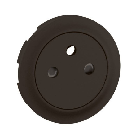 Enjoliveur pour prise de courant 2P+T Surface Confort Céliane - Noir