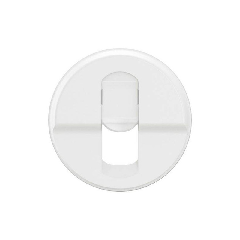 Enjoliveur pour prise simple RJ45 Céliane - Blanc