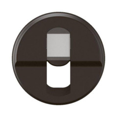 Enjoliveur pour prise simple RJ45 Céliane - Noir