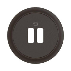 Enjoliveur pour prise double chargeur USB Céliane - Noir