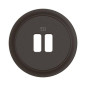 Enjoliveur pour prise double chargeur USB Céliane - Noir