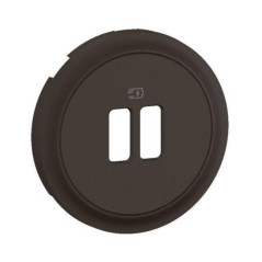 Enjoliveur pour prise double chargeur USB Céliane - Noir
