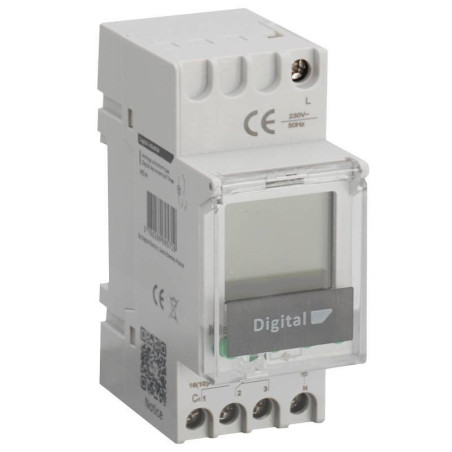 Inter Horaire Électronique 16A 24H/7Jrs 1 Zones