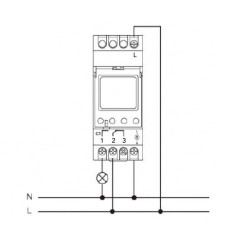Inter Horaire Électronique 16A 24H/7Jrs 1 Zones