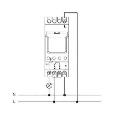 Inter Horaire Électronique 16A 24H/7Jrs 1 Zones