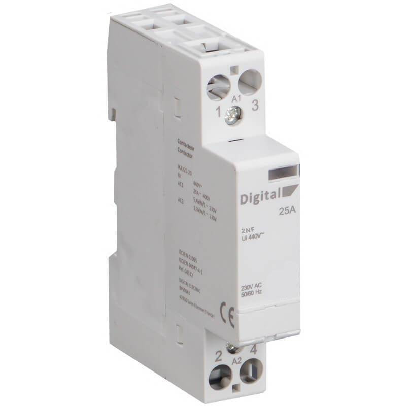 Contacteur de puissance 25A NF Digital Electric