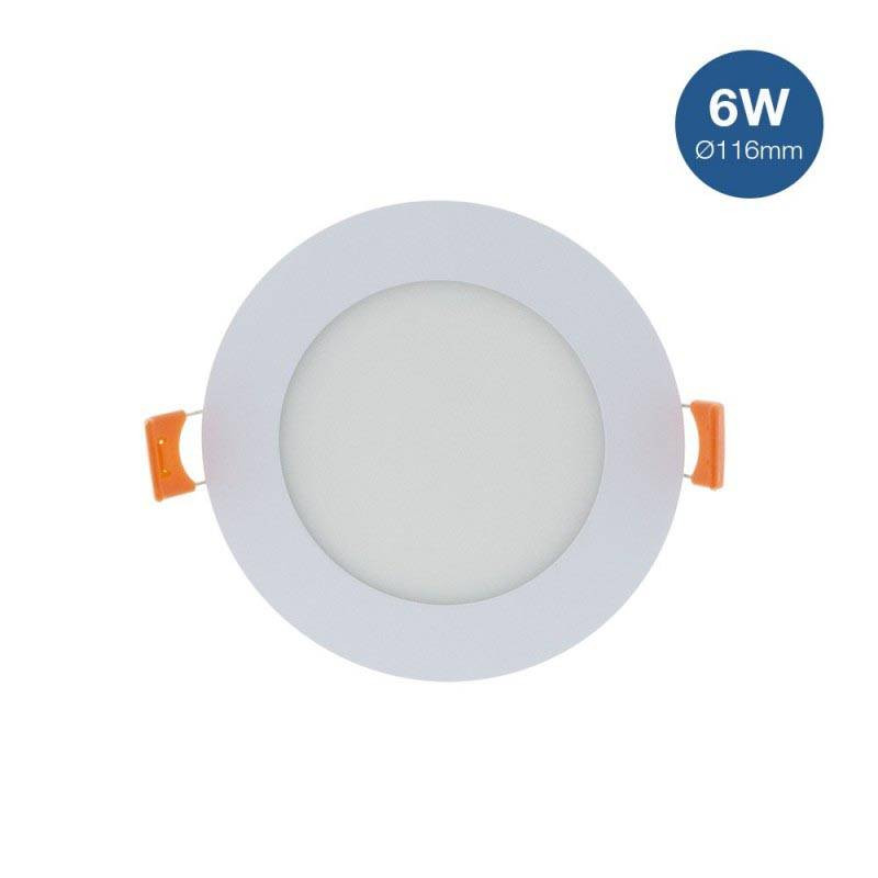 Plafonnier Downlight LED Blanc Ø116 6W 4000K