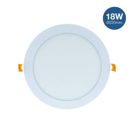 Plafonnier Downlight LED Blanc Ø225 18W 4000K