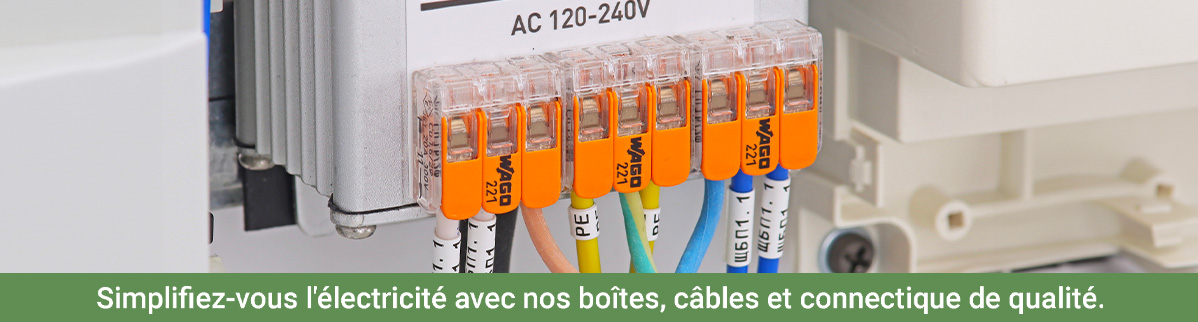 Slider boîte câble et connectique