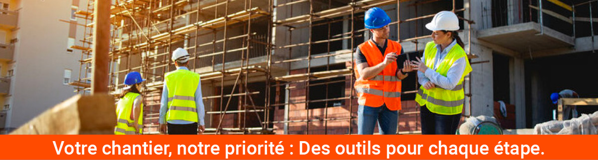 Coffret de chantier en situation